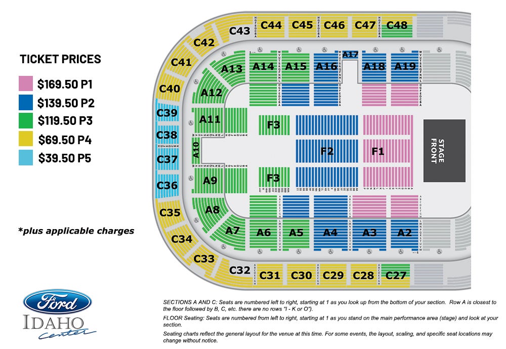 Seating Charts | Ford Idaho Center