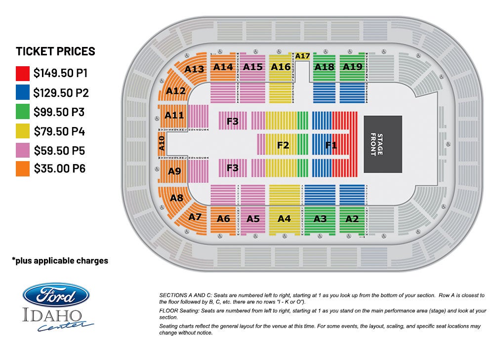 Seating Charts | Ford Idaho Center