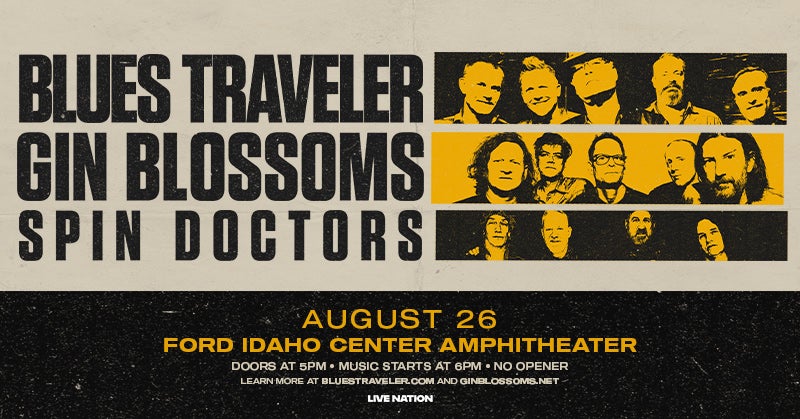 More Info for BLUES TRAVELER AND GIN BLOSSOMS ANNOUNCE CO-HEADLINING SUMMER TOUR