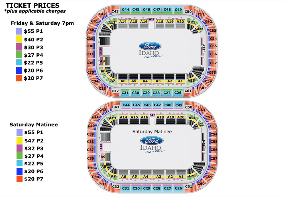 Seating Charts | Ford Idaho Center